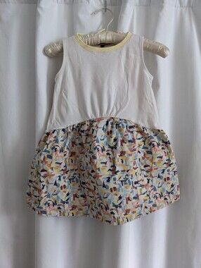 Ledum Girls Abstract Print Play Dress Size 6 Cotton
